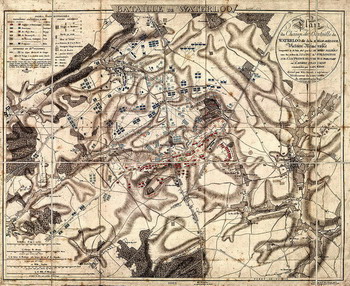 Mappa della battaglia di Waterloo