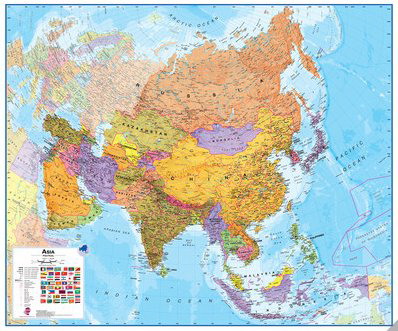 Esempio di carte a livello continentale territori estesi