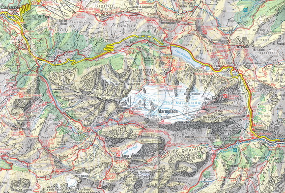 Esempio di carte topografiche o escursionistiche