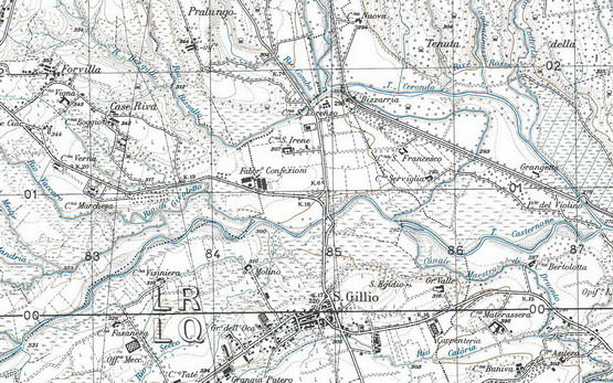 Esempio di carte topografiche o militari